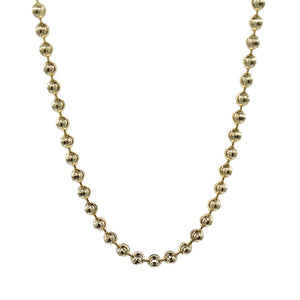 Moon Cut Ball Chain in Yellow Gold Vermeil - 4mm