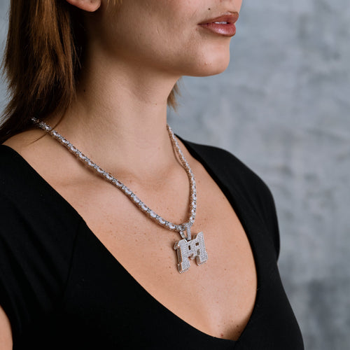 "1of1" Pendant in White Gold