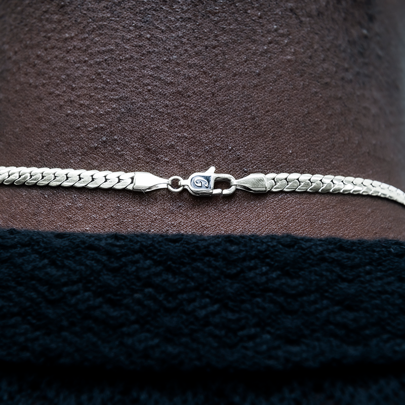 South Beach Cuban™ Chain in White Gold- 5mm