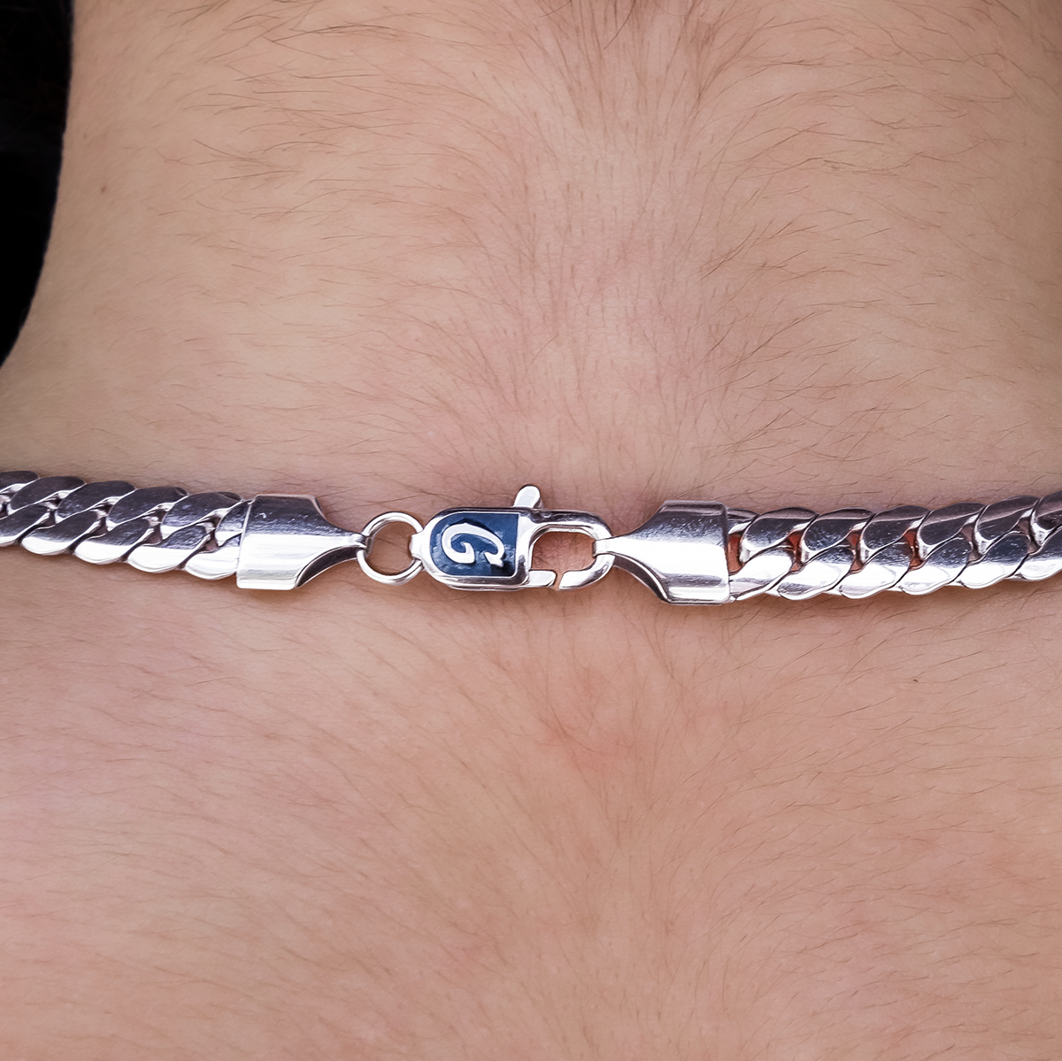 South Beach Cuban™ Necklace in White Gold- 8mm