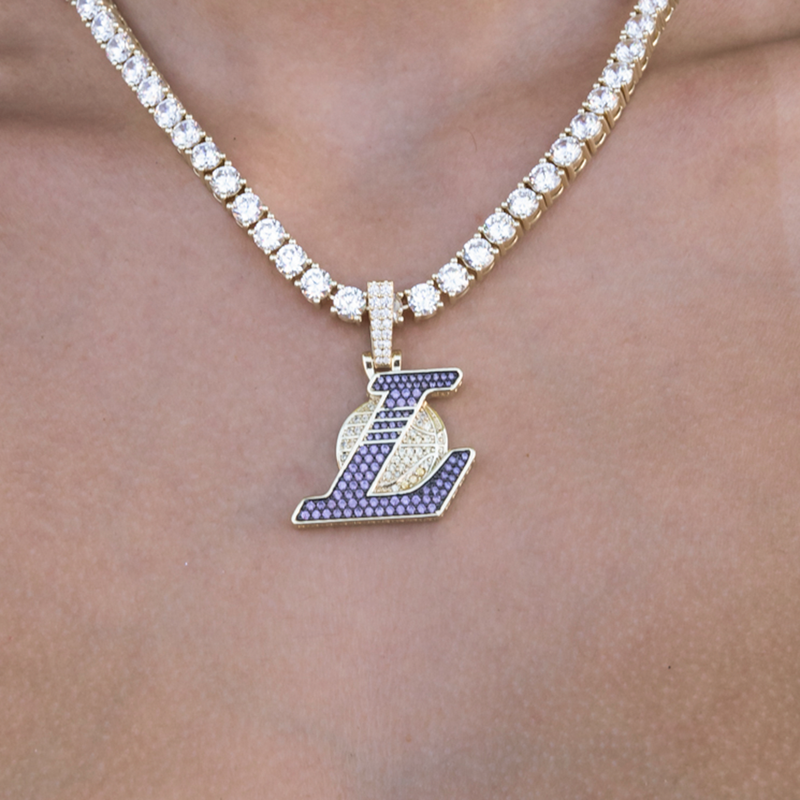 Los Angeles Lakers Official NBA City Logo Pendant