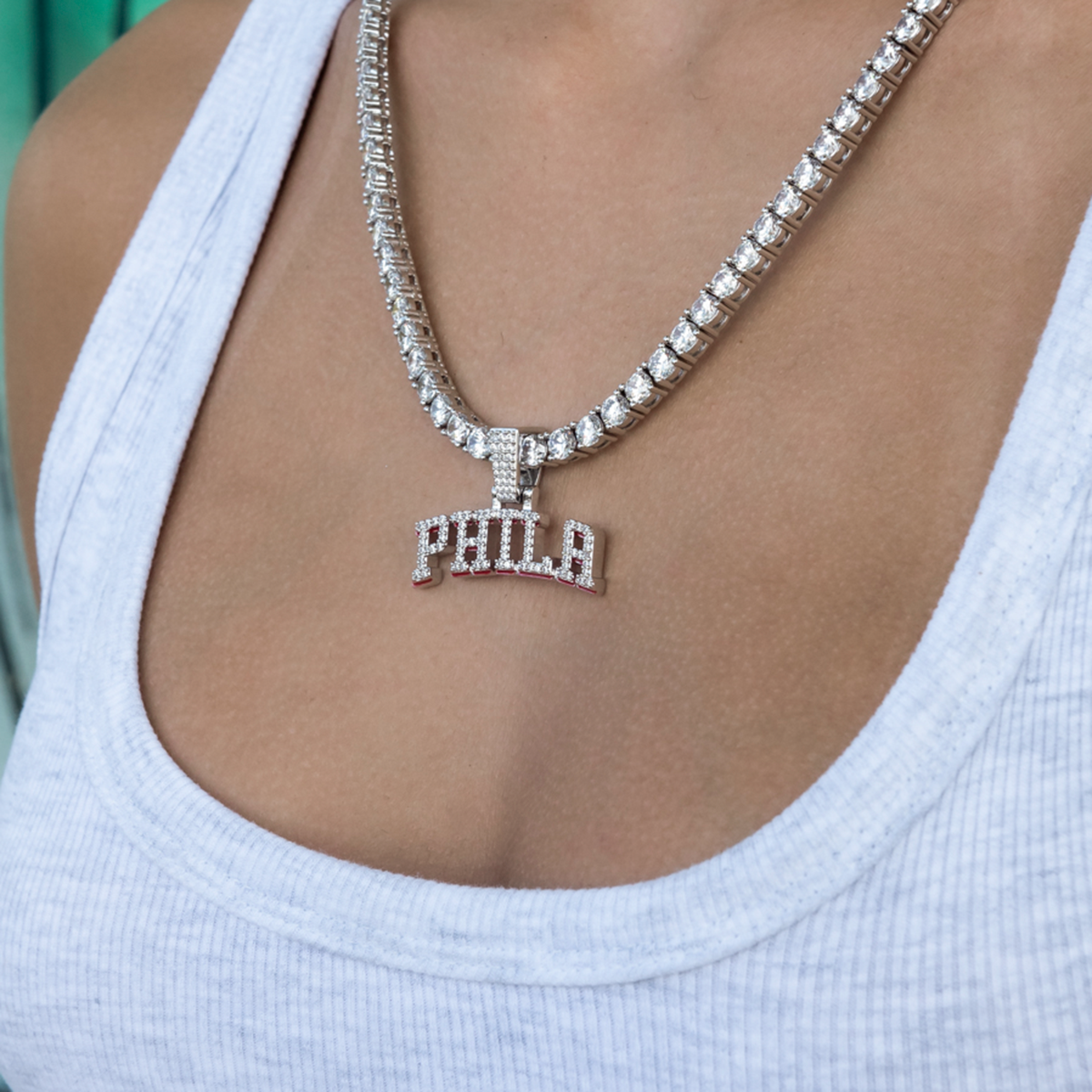 Philadelphia 76ers City Logo Pendant