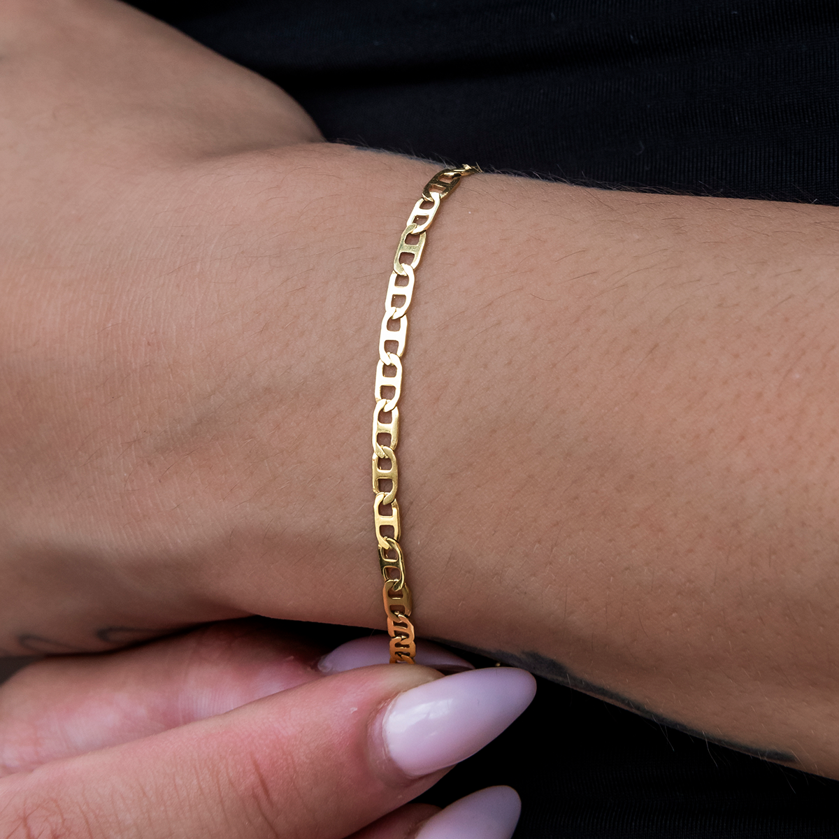 Micro Flat Valentina Necklace + Bracelet Bundle- 2mm