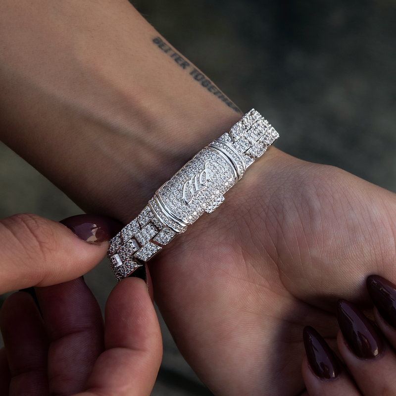 Diamond Spine Necklace + Bracelet Bundle in White Gold