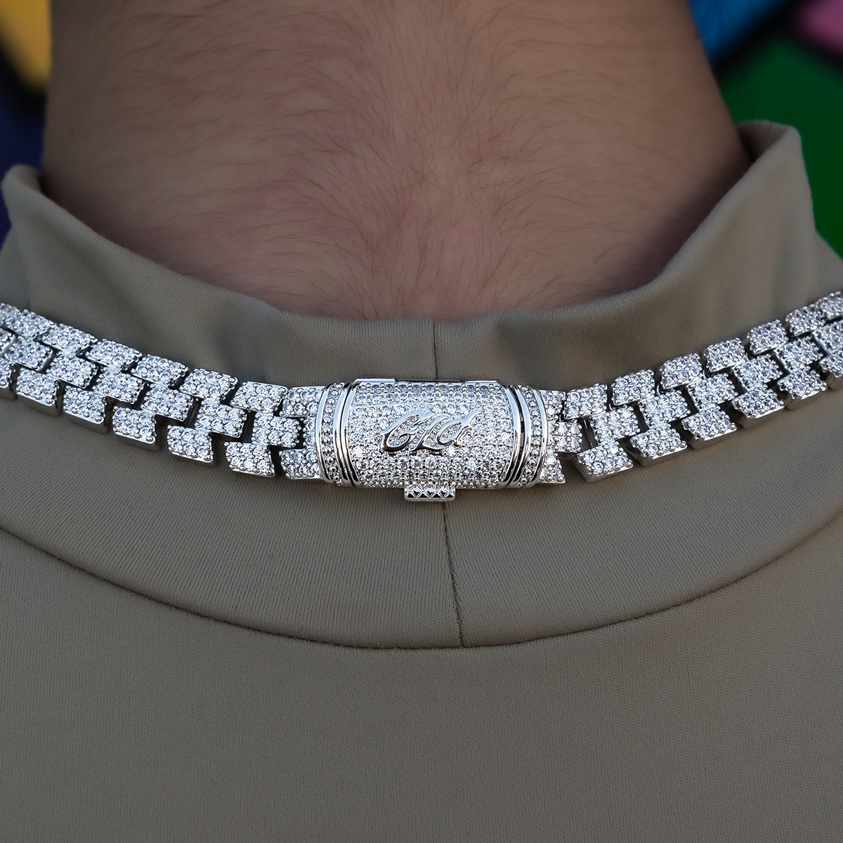 Diamond Spine Necklace + Bracelet Bundle in White Gold