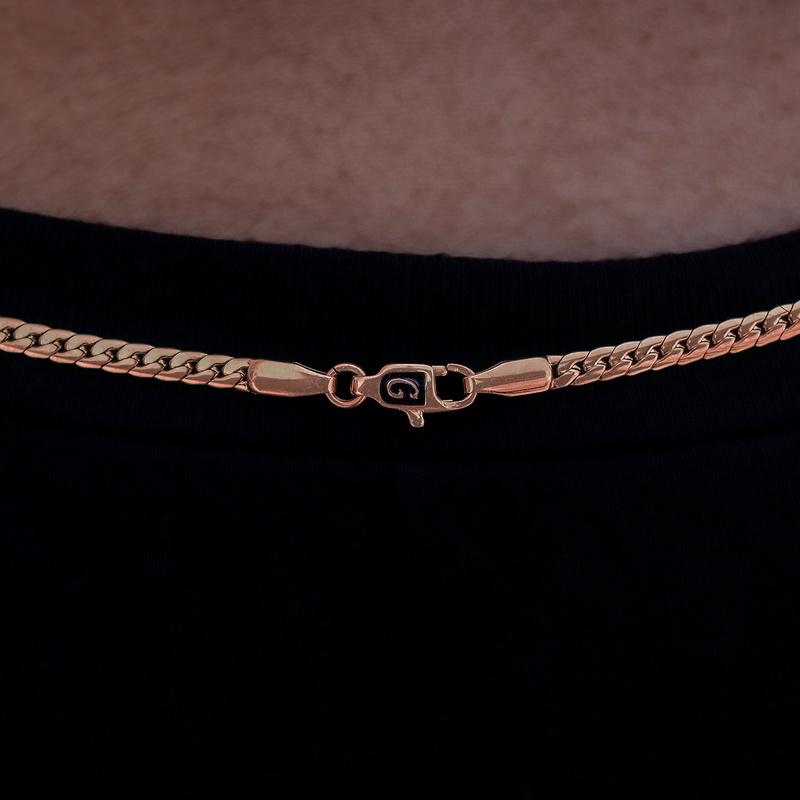 South Beach Cuban™ Necklace in Rose Gold- 3mm