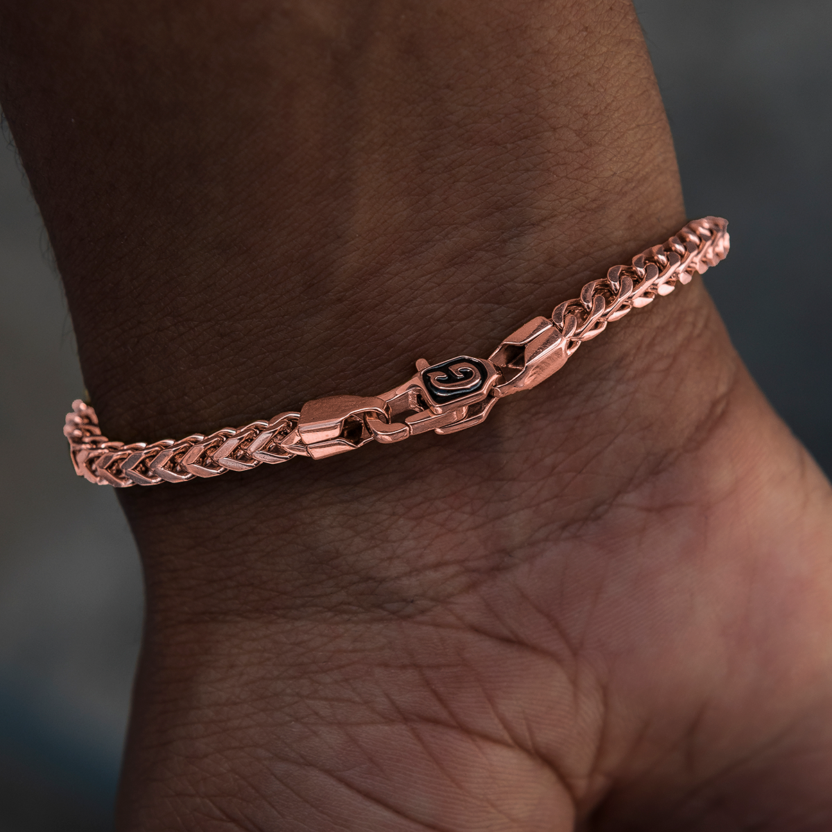 Franco Bracelet in Rose Gold- 3mm