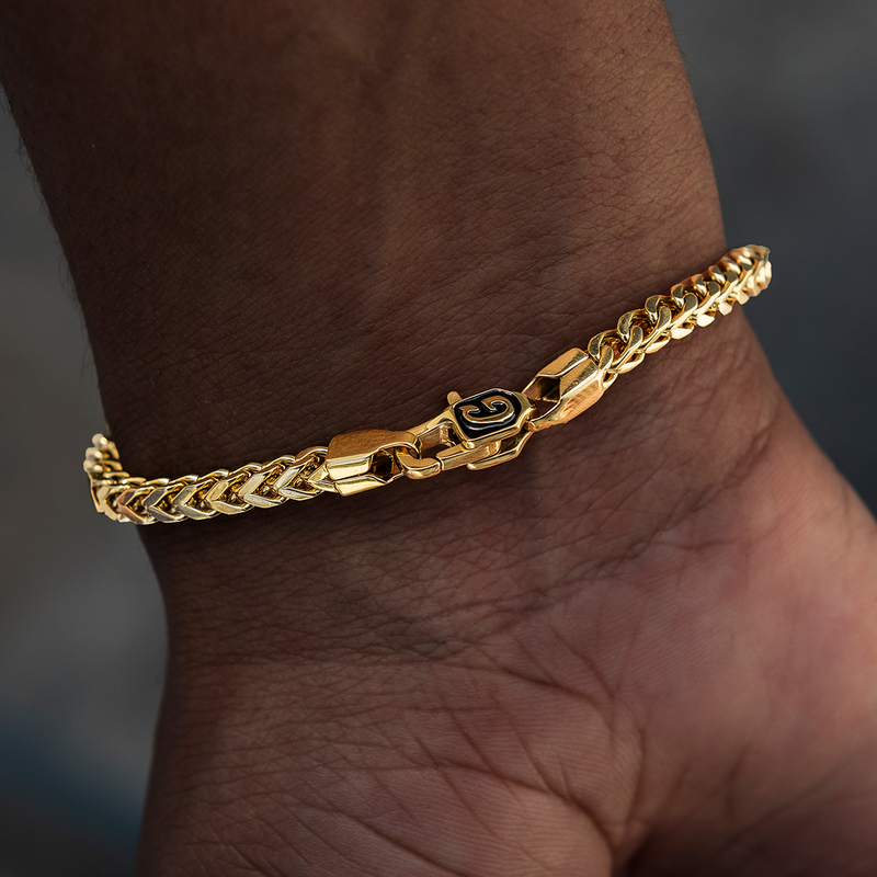 Franco Bracelet in Yellow Gold- 3mm