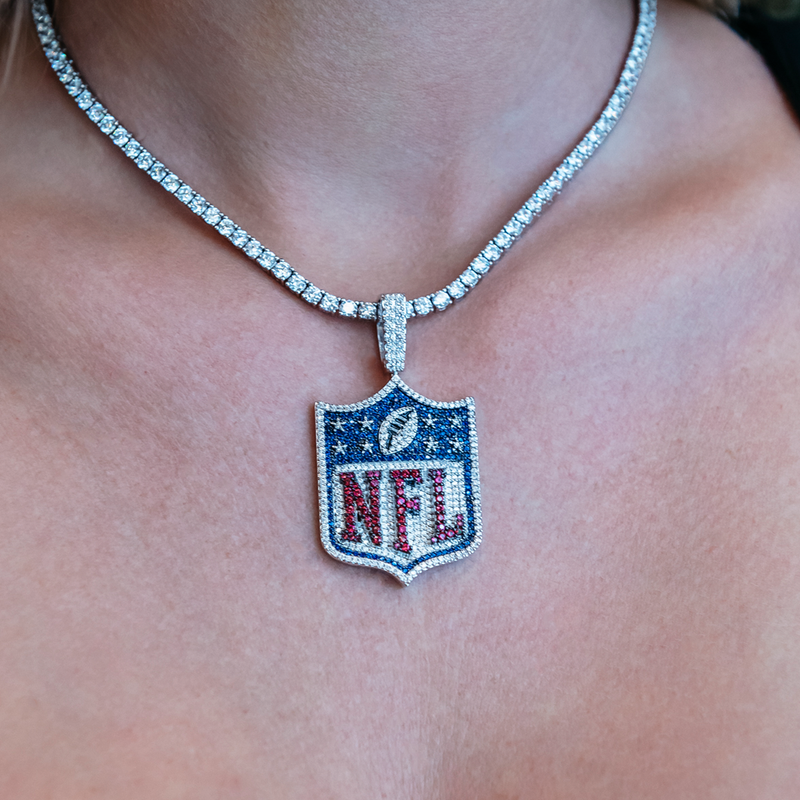 Iced NFL Logo Pendant
