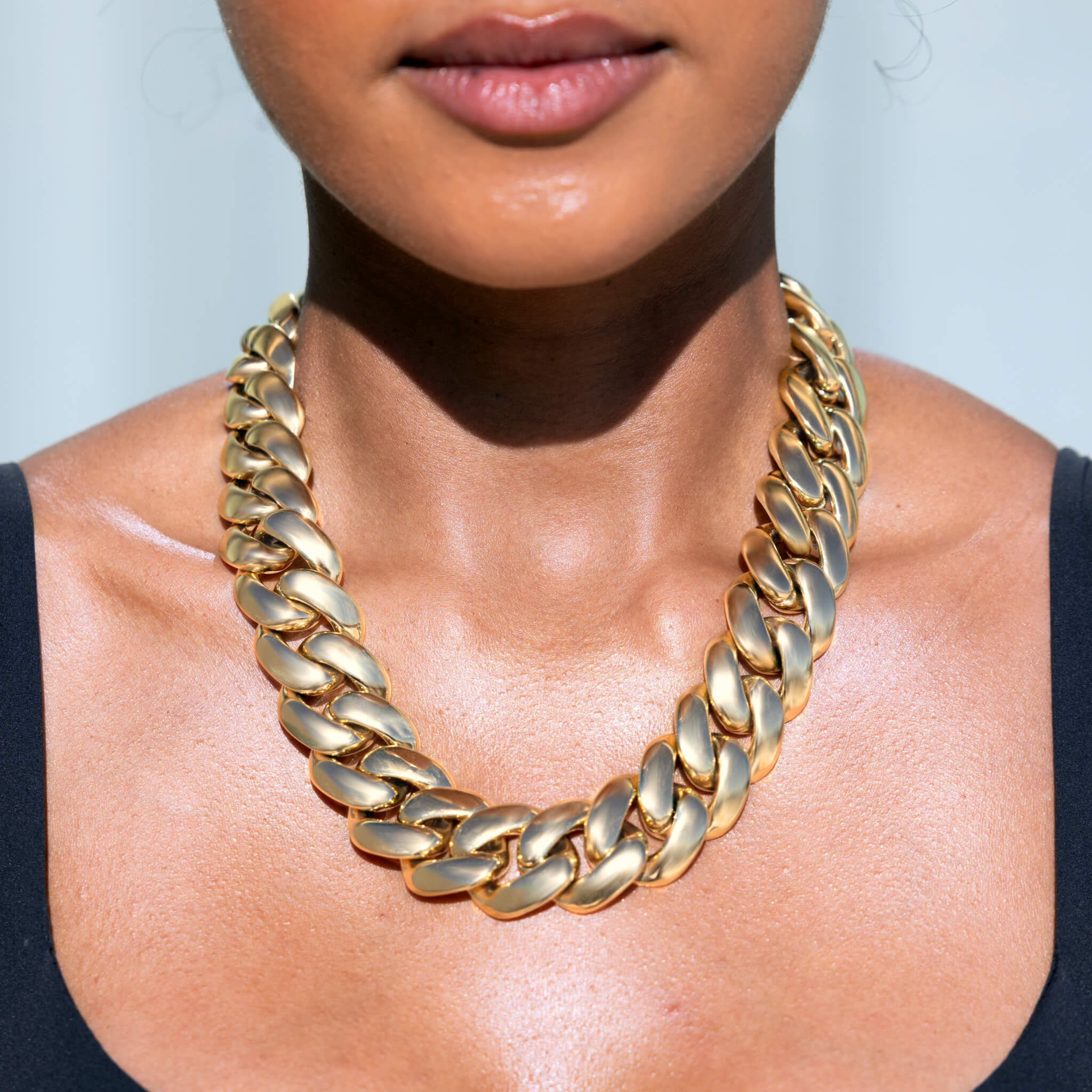 Miami Cuban Chain Necklace in Yellow Gold - 25mm