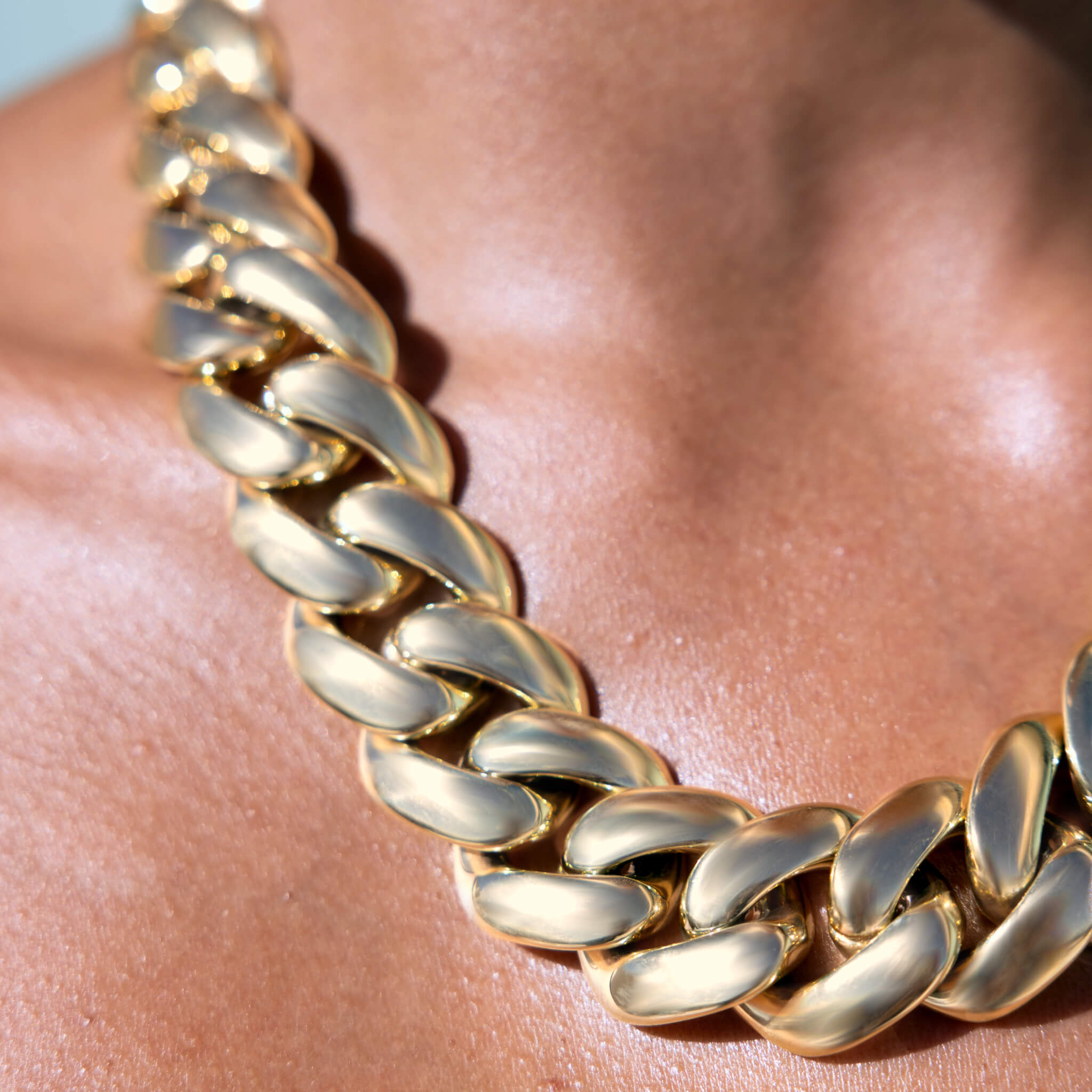 Miami Cuban Chain Necklace in Yellow Gold - 25mm