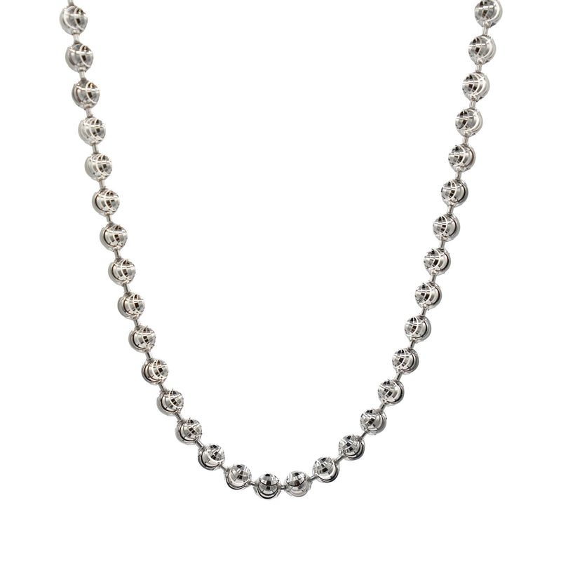 Moon Cut Ball Chain in Sterling Silver - 4mm