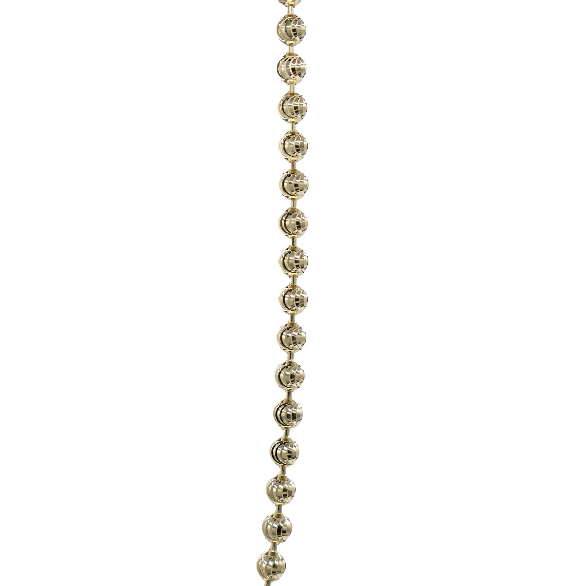 Moon Cut Ball Chain in Yellow Gold Vermeil - 4mm