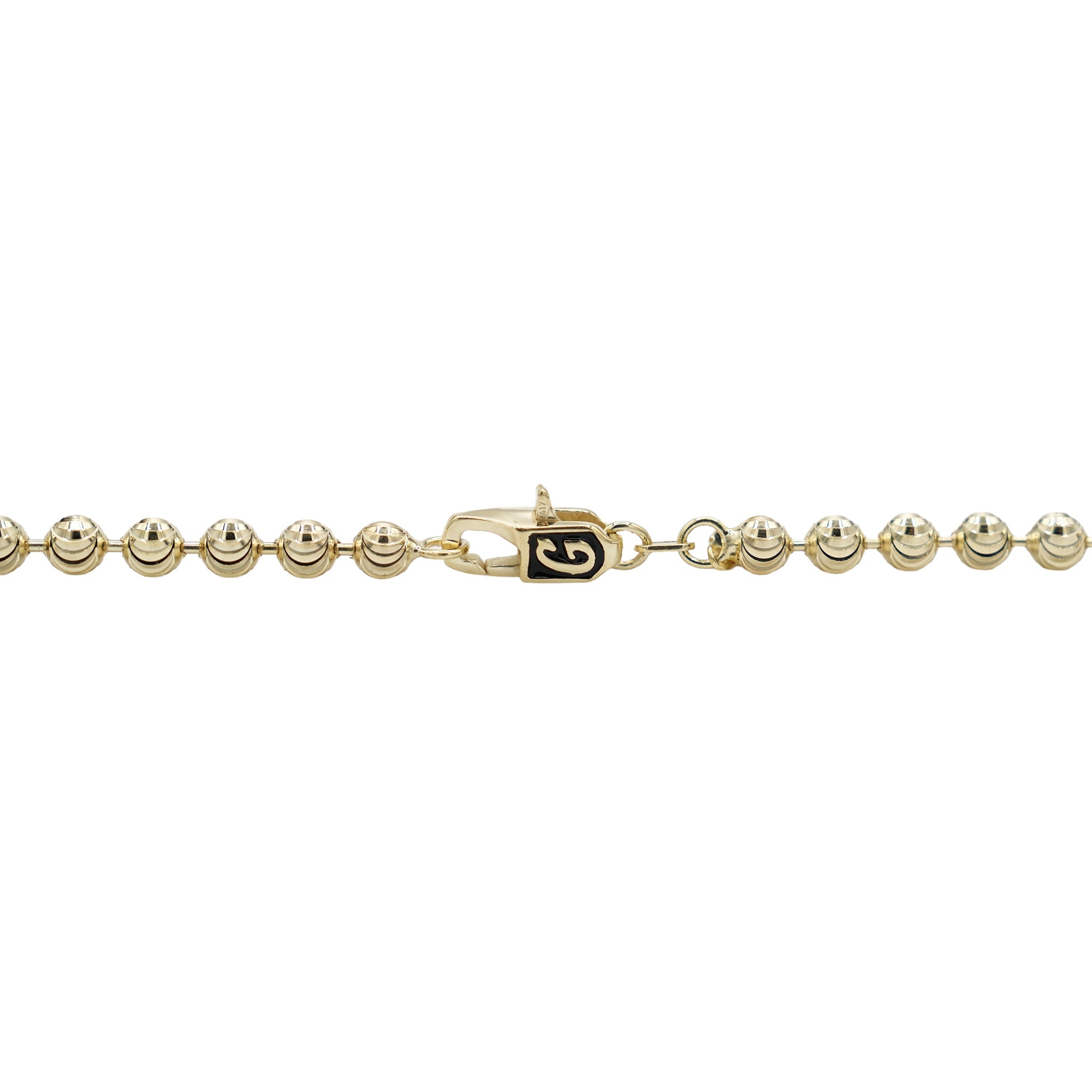 Moon Cut Ball Chain in Yellow Gold Vermeil - 4mm