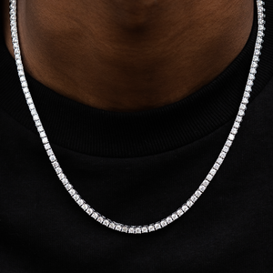 Diamond Tennis Chain in White Gold- 3mm