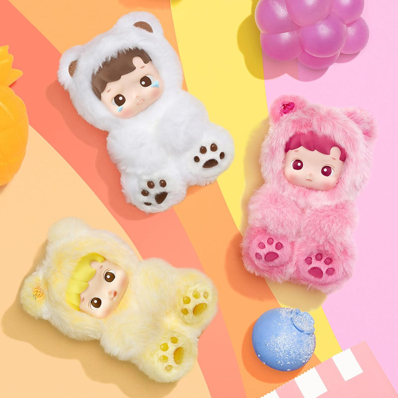 POP MART HACIPUPU Gummy Bear Series-Vinyl Plush Pendant Blind Box, Random Design, Collectible Toys Decorations, Holiday Birthday Gifts for Girls and Boys, Single Box