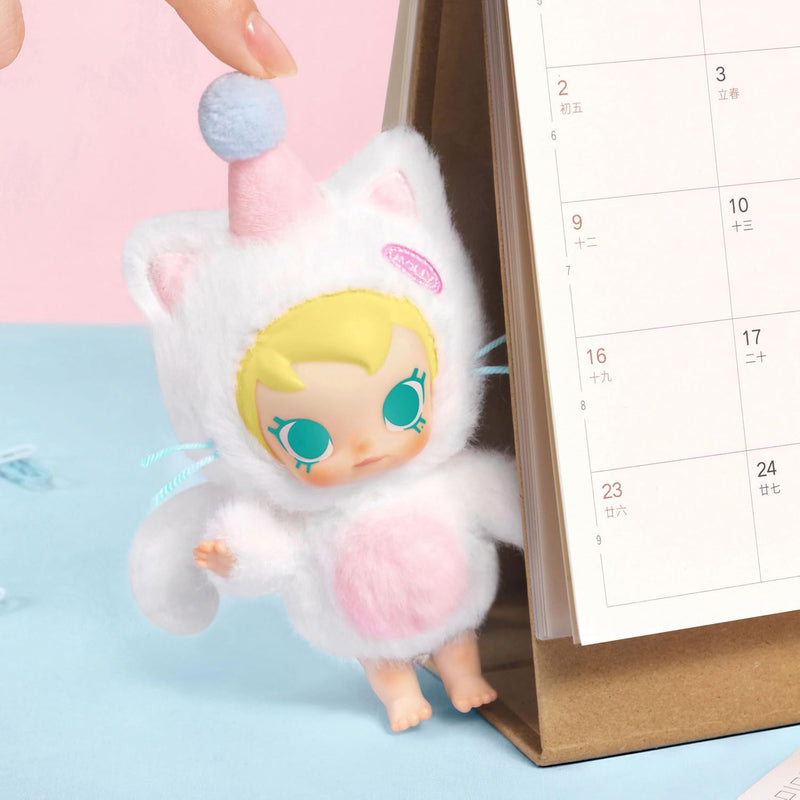 POP MART Baby Molly Pocket Friends Series-Vinyl Plush Pendant Blind Box Figures, Random Design Action Figures Collectible Toys, Single Box