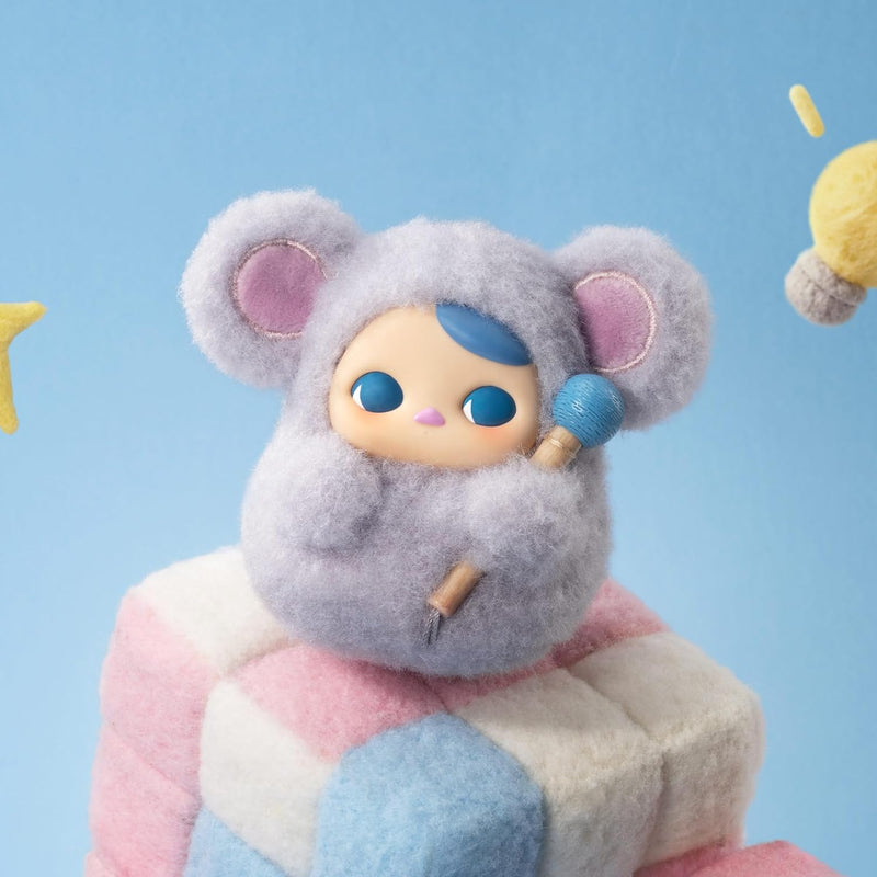 POP MART PUCKY Tap Tap Babies Series-Vinyl Plush Pendant Blind Box Figures, Collectible Toys Home Decorations, Holiday Birthday Gifts for Girls and Boys, Single Box