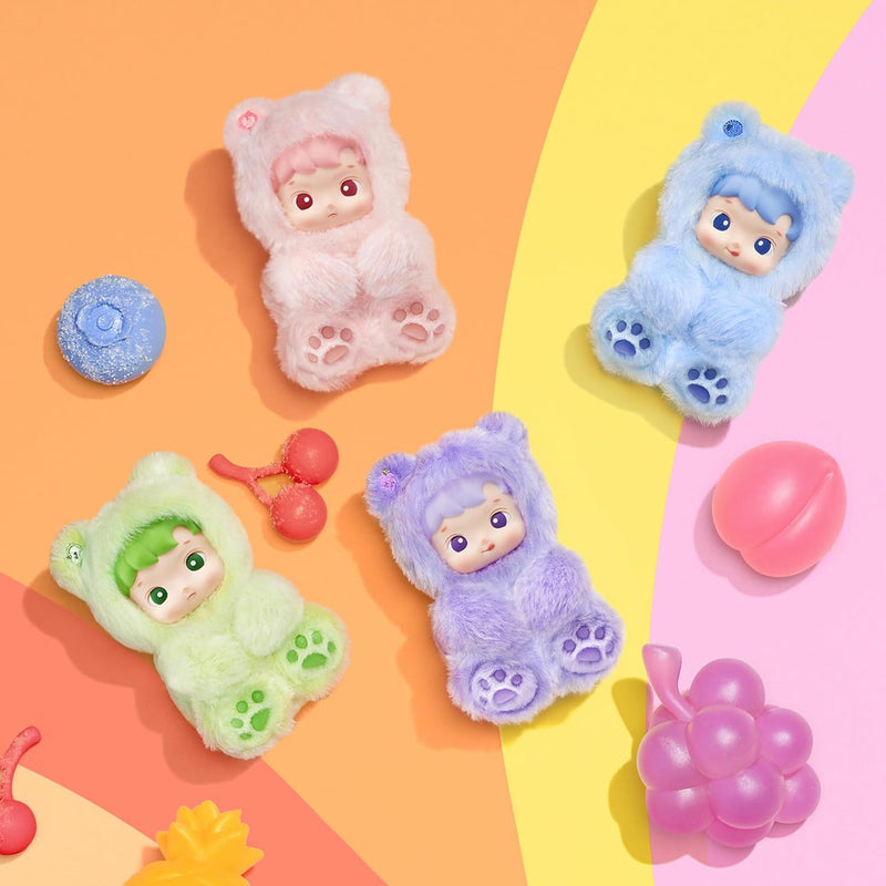 POP MART HACIPUPU Gummy Bear Series-Vinyl Plush Pendant Blind Box, Random Design, Collectible Toys Decorations, Holiday Birthday Gifts for Girls and Boys, Single Box