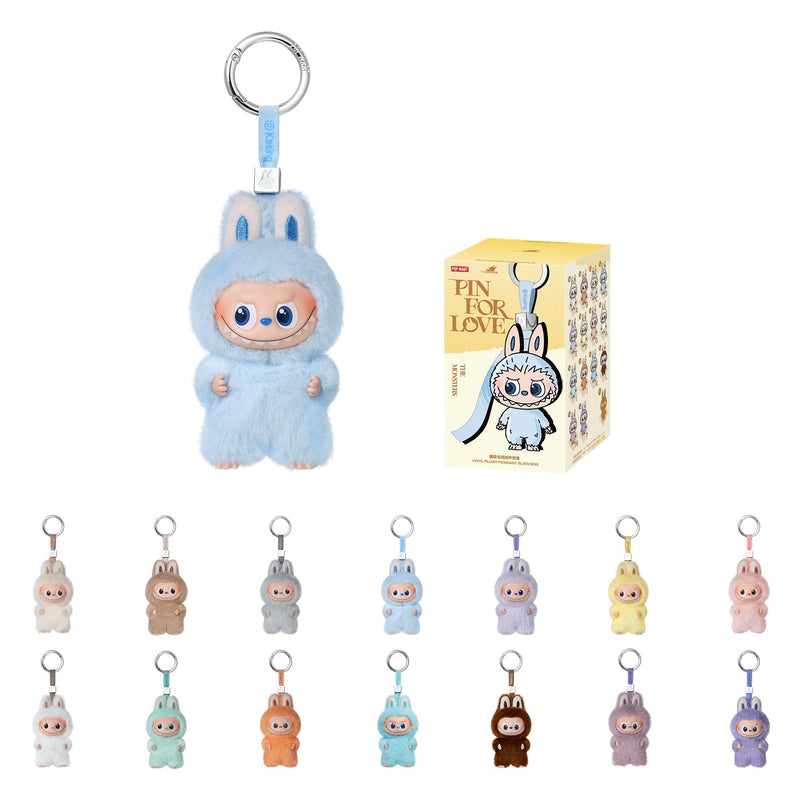 POP MART THE Monster Pin for Love Series (A–M) Mini Labubu Doll Blind Box Keychain – Vinyl Plush Pendant, Bag Charms, Collectible Holiday & Birthday Gift for Kids & Adults, Single Box