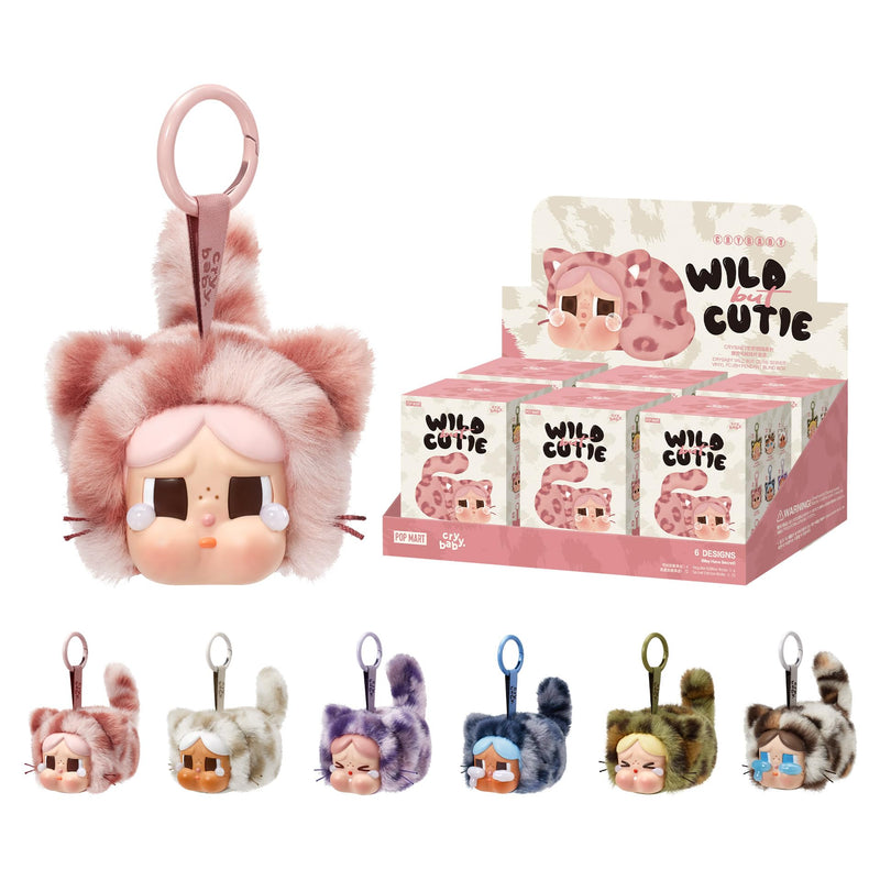 POP MART Crybaby Wild but Cutie Series - Vinyl Plush Pendant Blind Box, Mystery Box, Random Design Collectible Toys, Holiday Birthday Gifts for Girls and Boys, Single Box