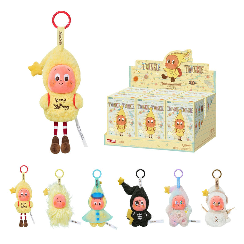POP MART Twinkle Twinkle Sweet Dreams Forecast Series-Plush Pendant Blind Box, Collectible Toys Home Decorations, Holiday Birthday Gifts for Girls and Boys, Single Box