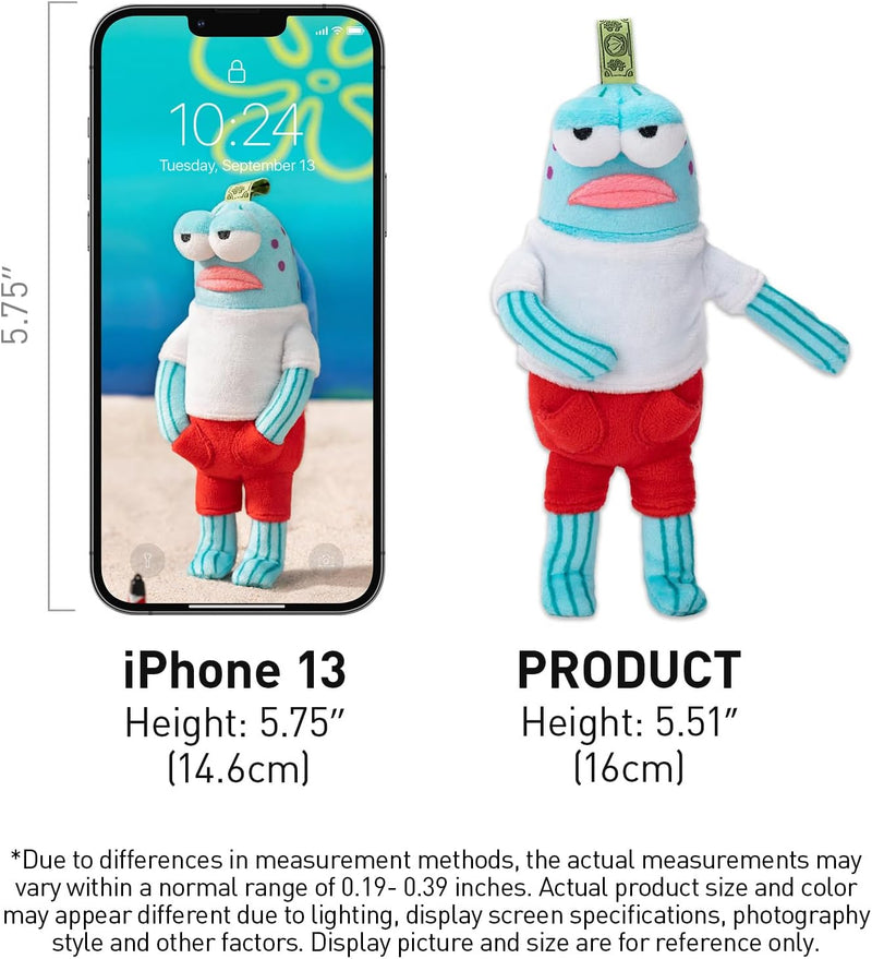 POP MART Spongebob - Bikini Bottom Buddies - Whimsical Plush Blind Box, Blind Box Figures, Random Design Action Figures Collectible Toys Home Decorations, Single Box