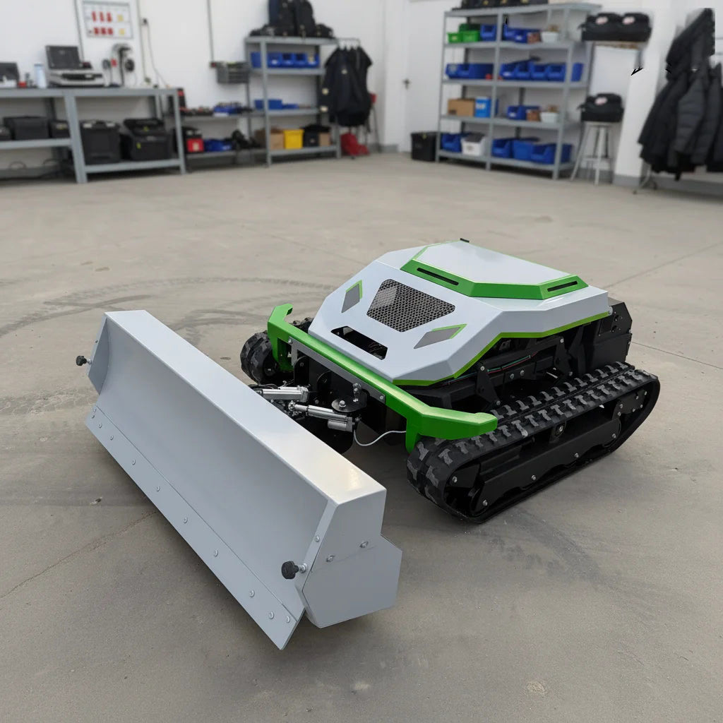 Multifunctional Portable Electric Remote-controlled Lawn Mower Snowplow Bulldozer Grass Shredder for Home Garden Use