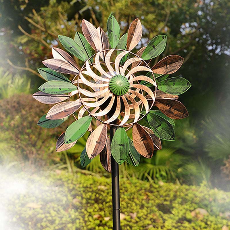 Mulino a vento Lotus Design Wind Spinner con luce solare 