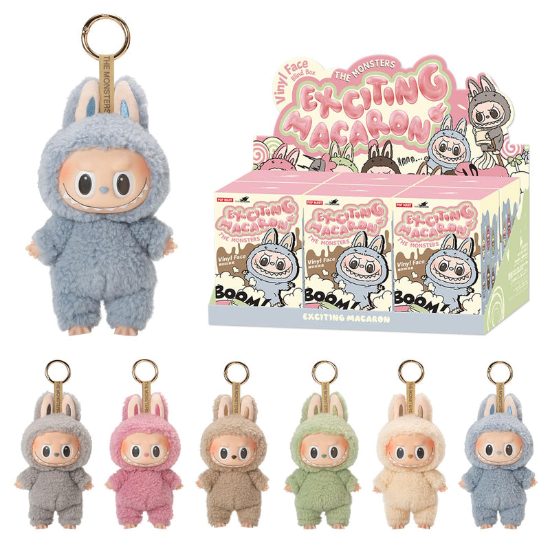 POP MART The Monsters - Tasty Macarons Vinyl Face Blind Box, Random Design Action Figures Collectible Toys Home Decorations, Single Box