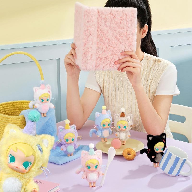 POP MART Baby Molly Pocket Friends Series-Vinyl Plush Pendant Blind Box Figures, Random Design Action Figures Collectible Toys, Single Box