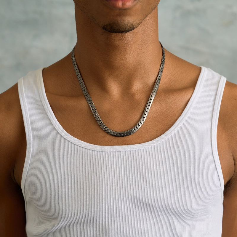 South Beach Cuban Chain in Black - 8mm