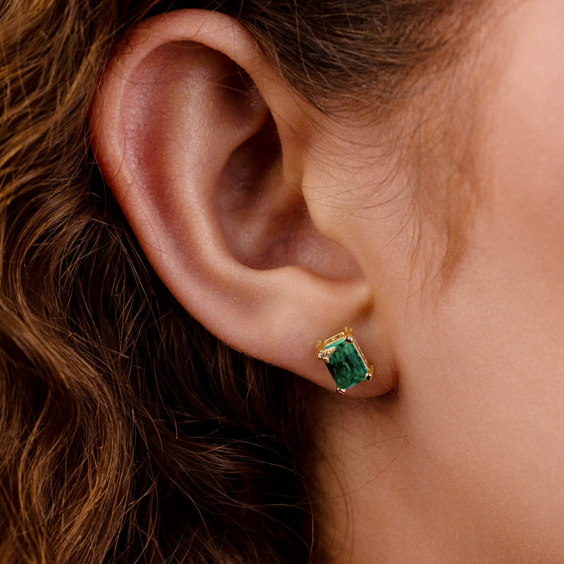 Birthstone Stud Earrings