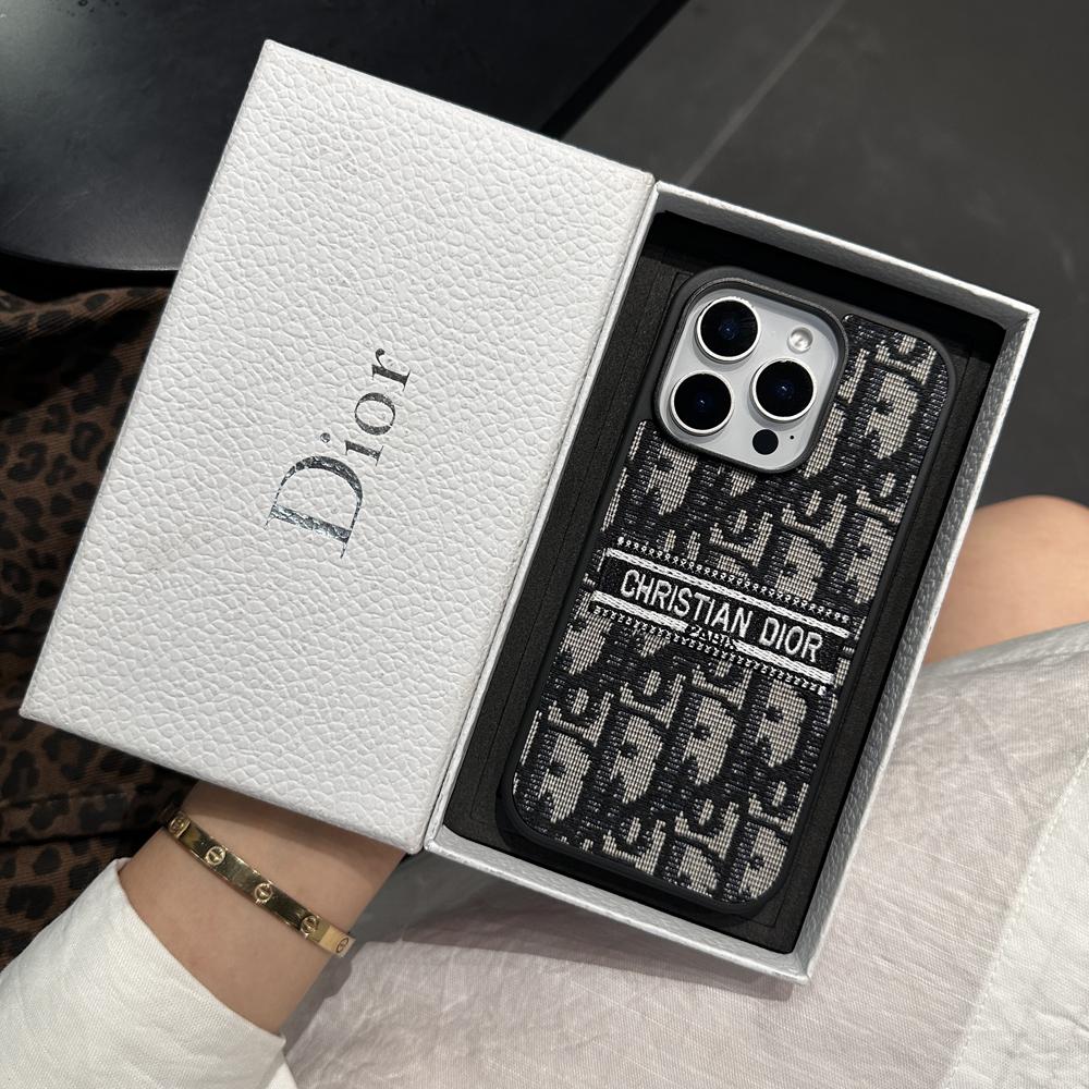 Classic Embroidered Fabric iPhone Case