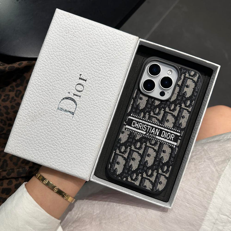 Classic Embroidered Fabric iPhone Case