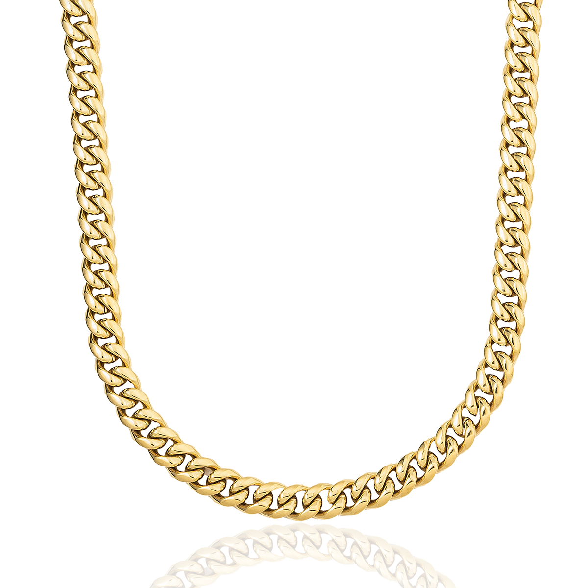 Miami Cuban Link Necklace in Yellow Gold - 8mm