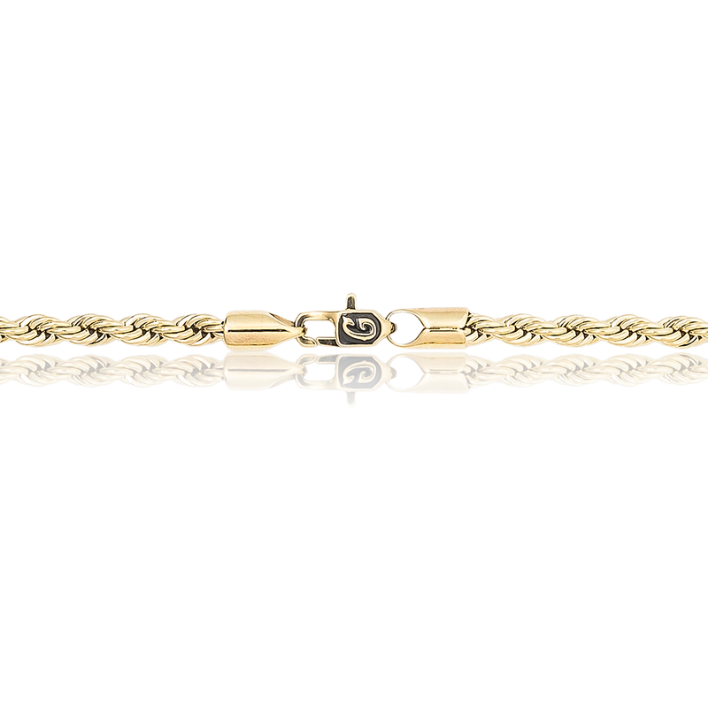 Rope Necklace in Yellow Gold - 4mm
