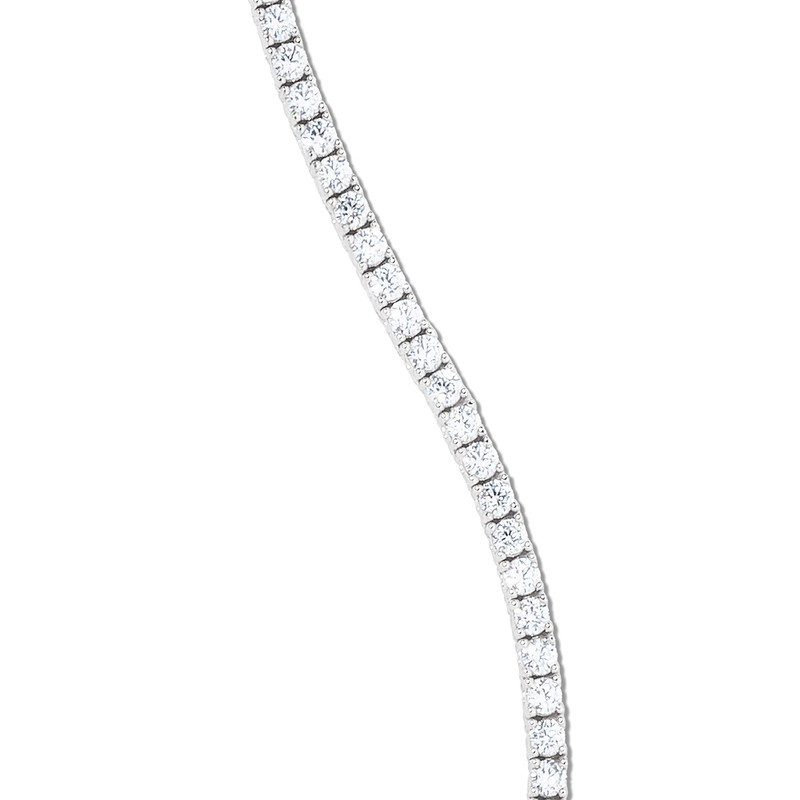 Diamond Tennis Chain in White Gold- 3mm