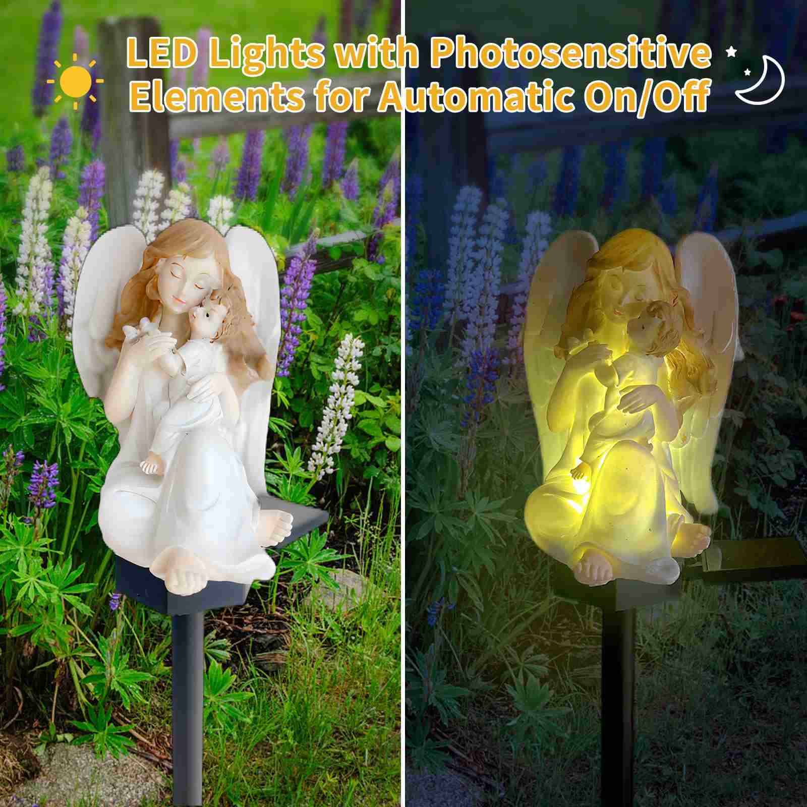 Luci solari da giardino Angel 