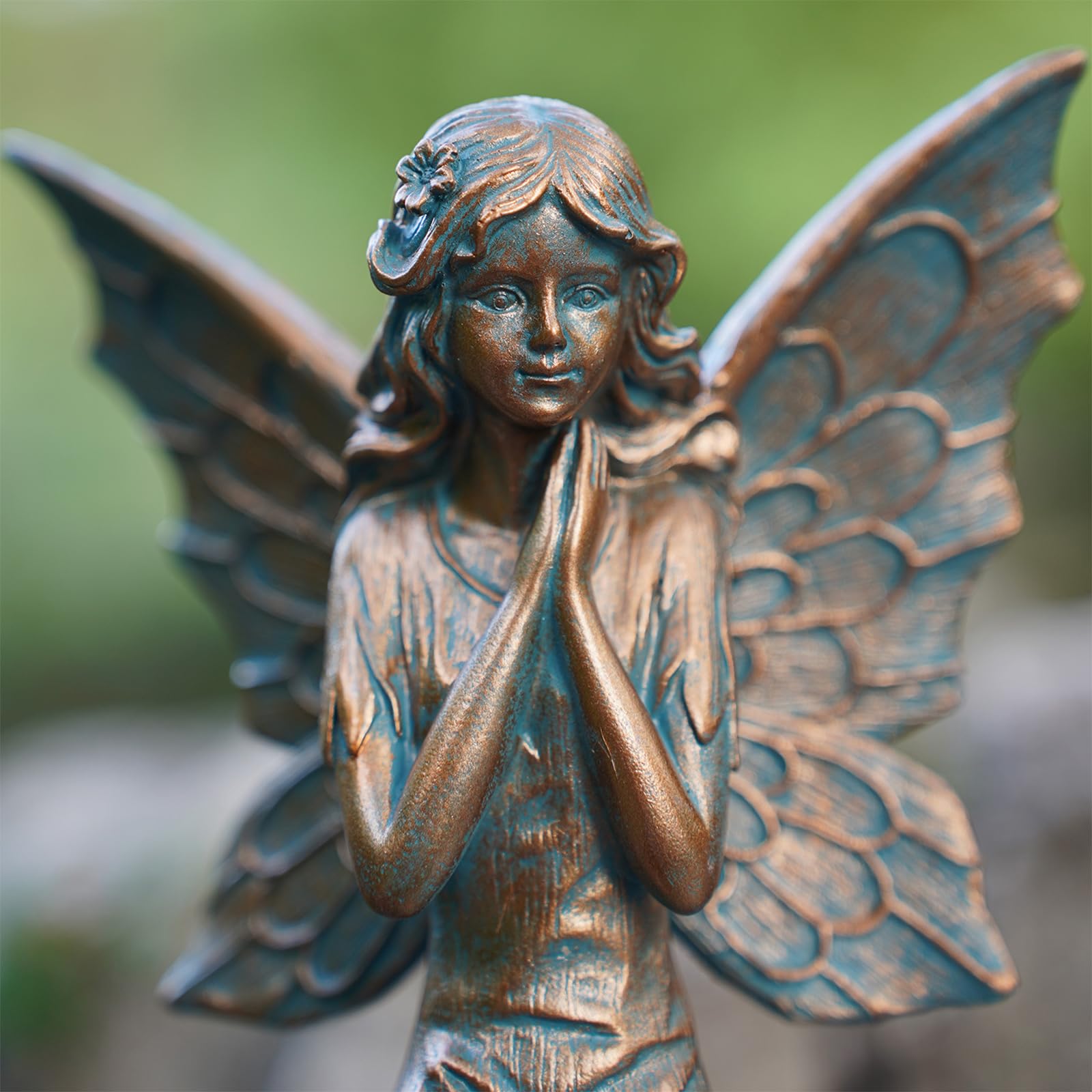 Classical Angel Fairy Solar Resin Statue Light
