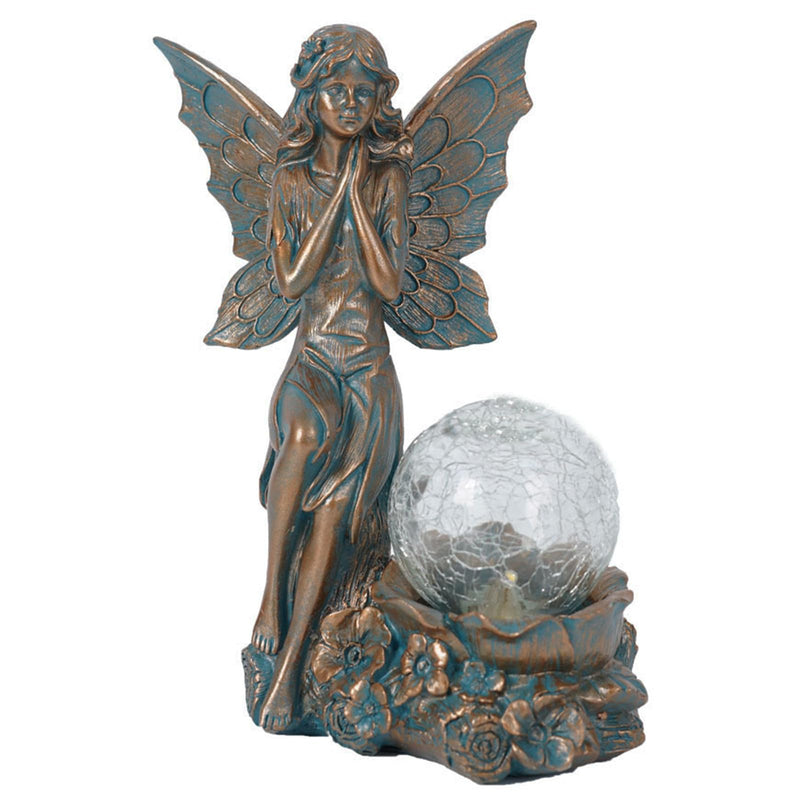 Classical Angel Fairy Solar Resin Statue Light