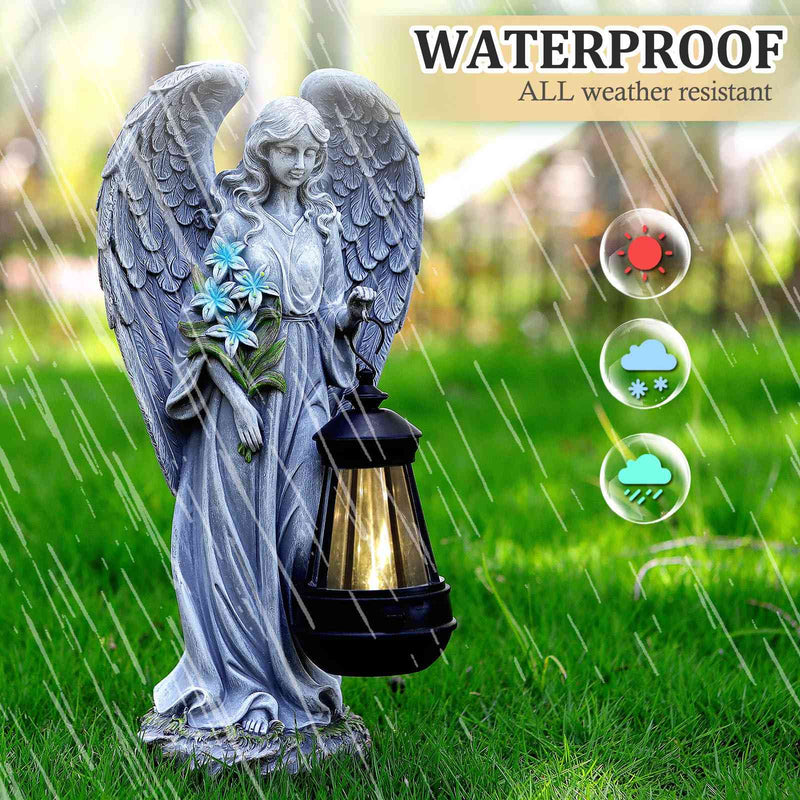 Solar Angel Outdoor Garden Decor Statues Gifts for Women