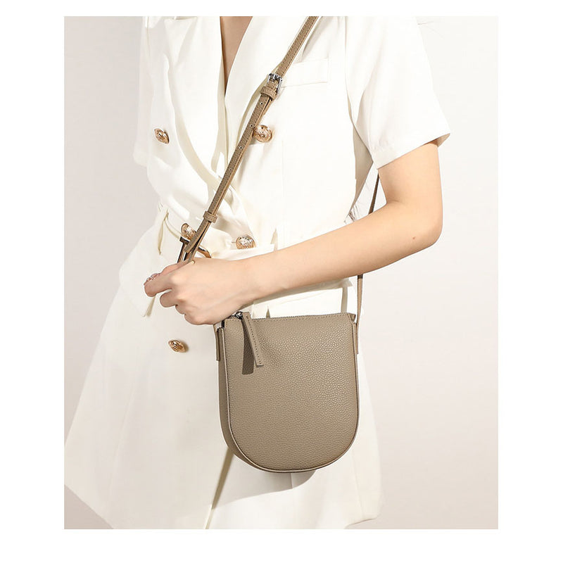 Genuine Leather Crossbody Shoulder Bag 9602