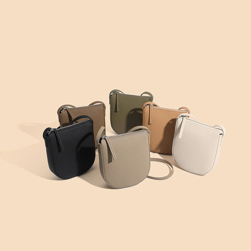 Genuine Leather Crossbody Shoulder Bag 9602