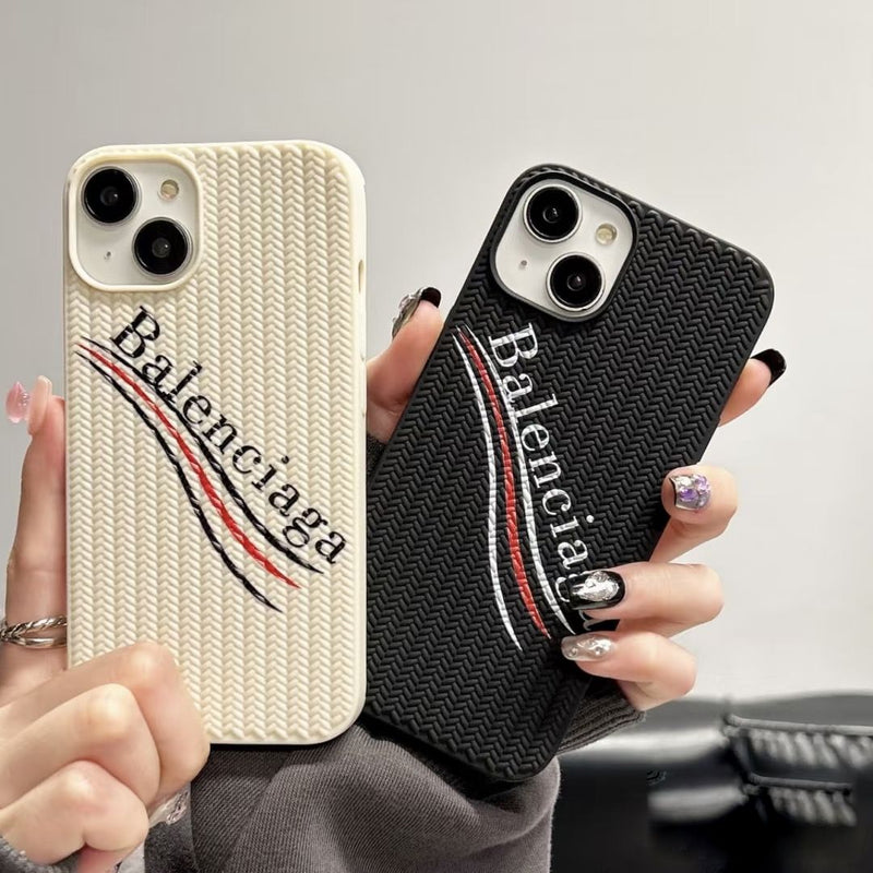 Hand-knitted Striped iPhone Case