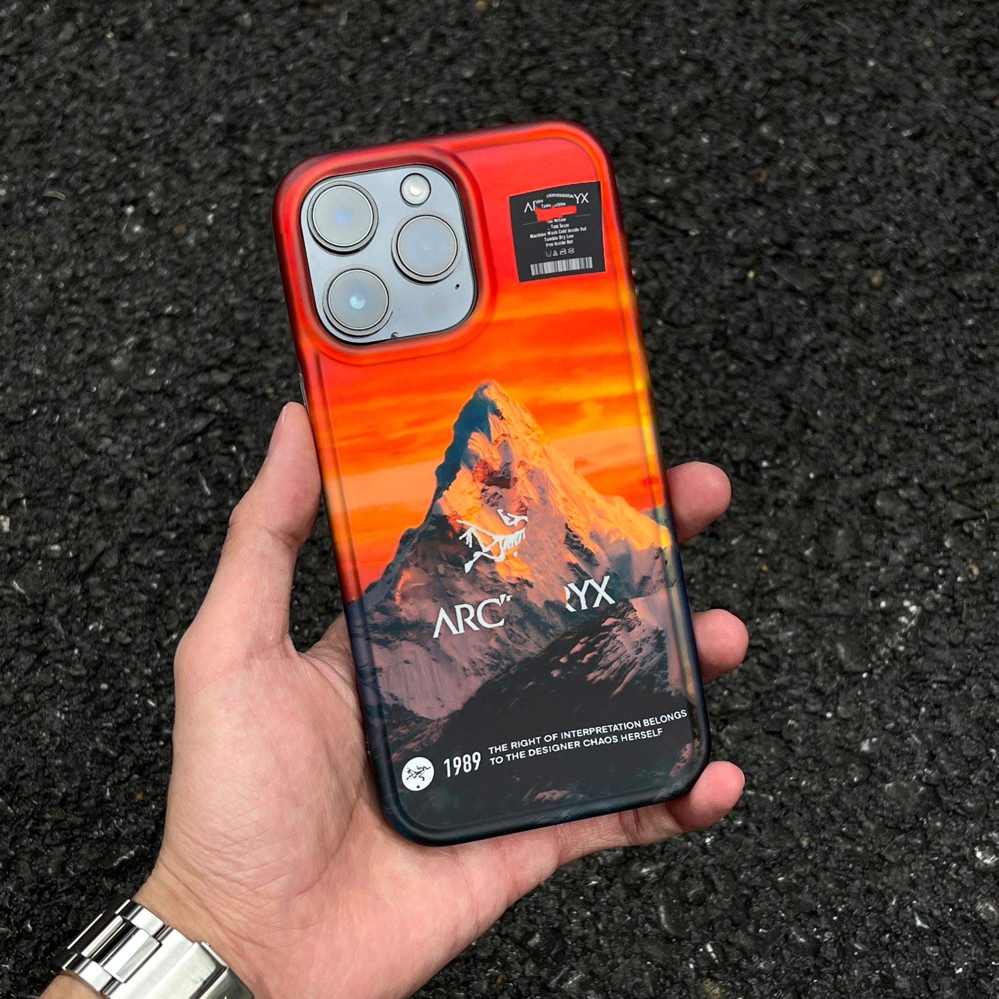Laser Snow Mountain Bird iPhone Case
