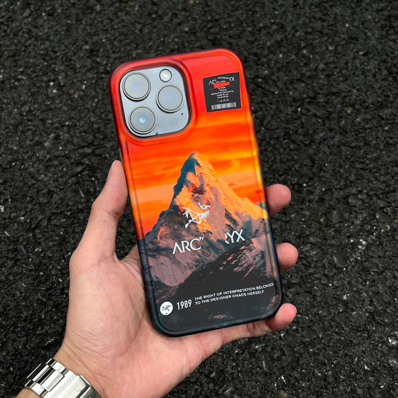 Laser Snow Mountain Bird iPhone Case