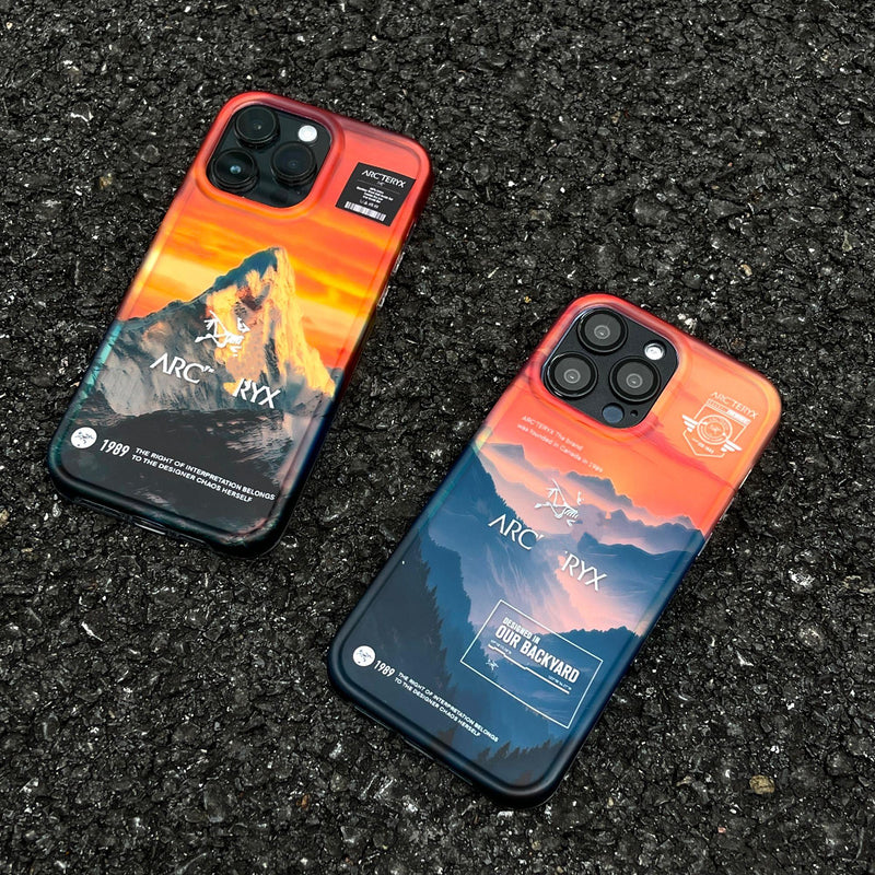 Laser Snow Mountain Bird iPhone Case