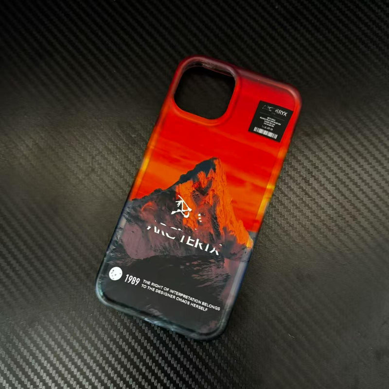 Laser Snow Mountain Bird iPhone Case