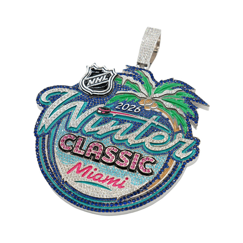 Giant 2026 Winter Classic Official NHL Pendant in White Gold